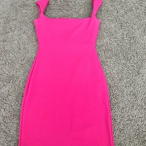 Pink mini dress